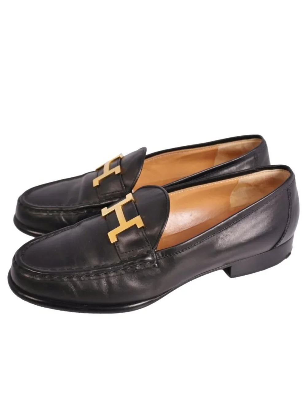Hermes Loafers Moccasins Constance Logo Les - Picture 2 of 9